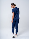 ALTA Jana Jogger Scrub Pant in Navy - full back view