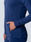 Kelly Performance Scrub Jacket - Navy - Detail 2