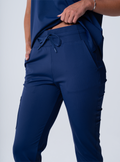 Macee Straight Leg Scrub Pant - Navy - Detail 1