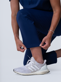 Maggie Tapered Crop Scrub Pant - Navy - Detail 3
