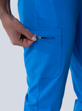 ALTA Jana Jogger Scrub Pant in Royal Blue - detail