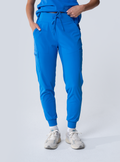 ALTA Jana Jogger Scrub Pant in Royal Blue - front view