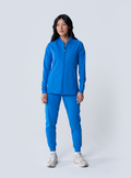 ALTA Kelly Performance Scrub Jacket in Royal Blue - full front view