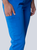 ALTA Macee Straight Leg Scrub Pant in Royal Blue - detail