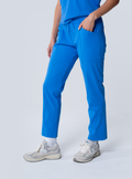 ALTA Maggie Tapered Crop Scrub Pant in Royal Blue - side view
