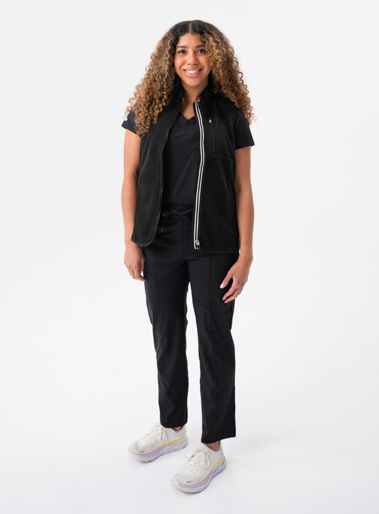 Amy™ Performance Scrub Vest - Black