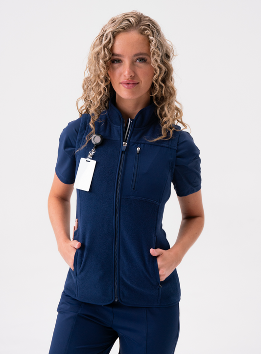 Amy™ Performance Scrub Vest - Navy