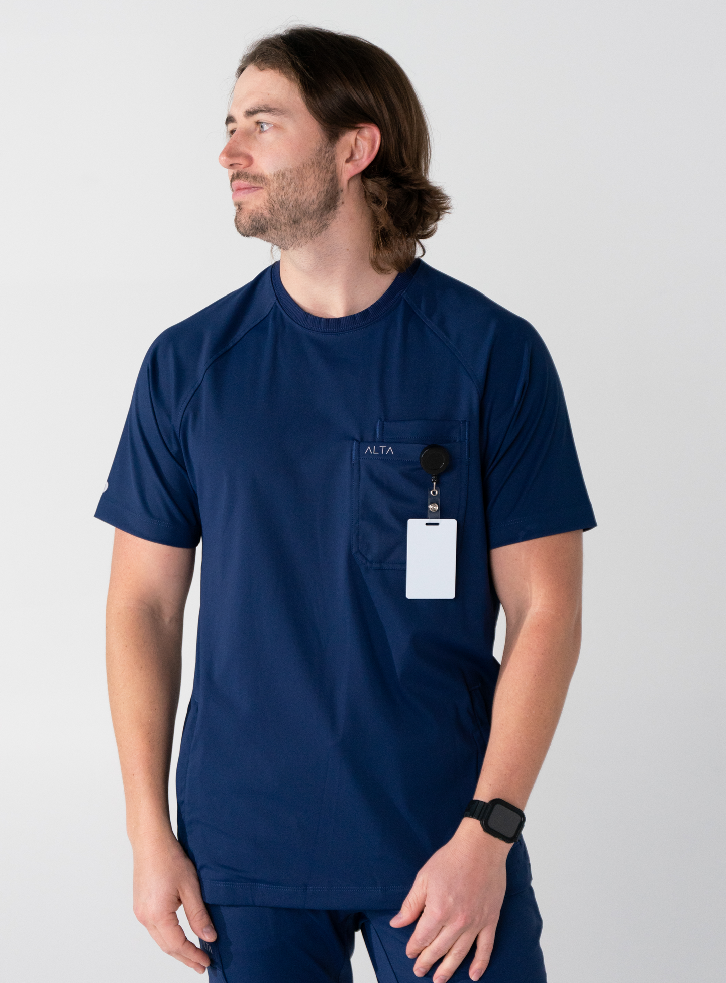 Preston™ Crew Neck Scrub Top - Navy