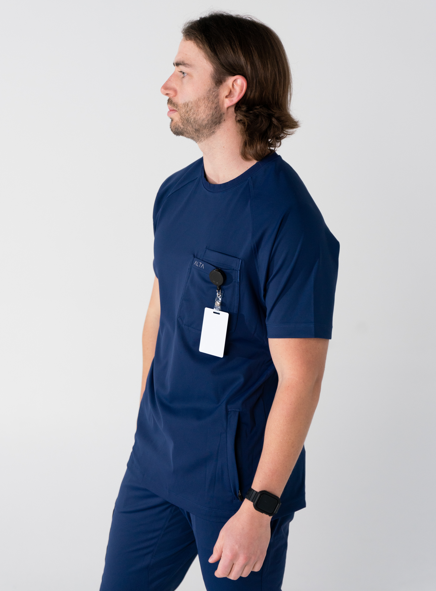 Preston™ Crew Neck Scrub Top - Navy