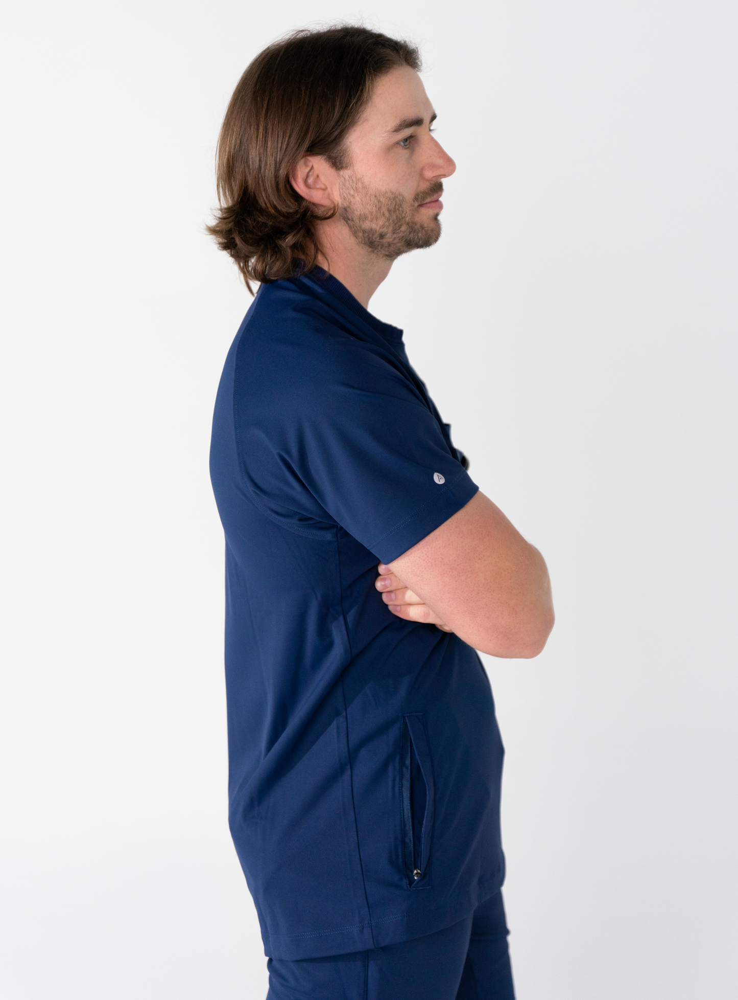 Preston™ Crew Neck Scrub Top - Navy