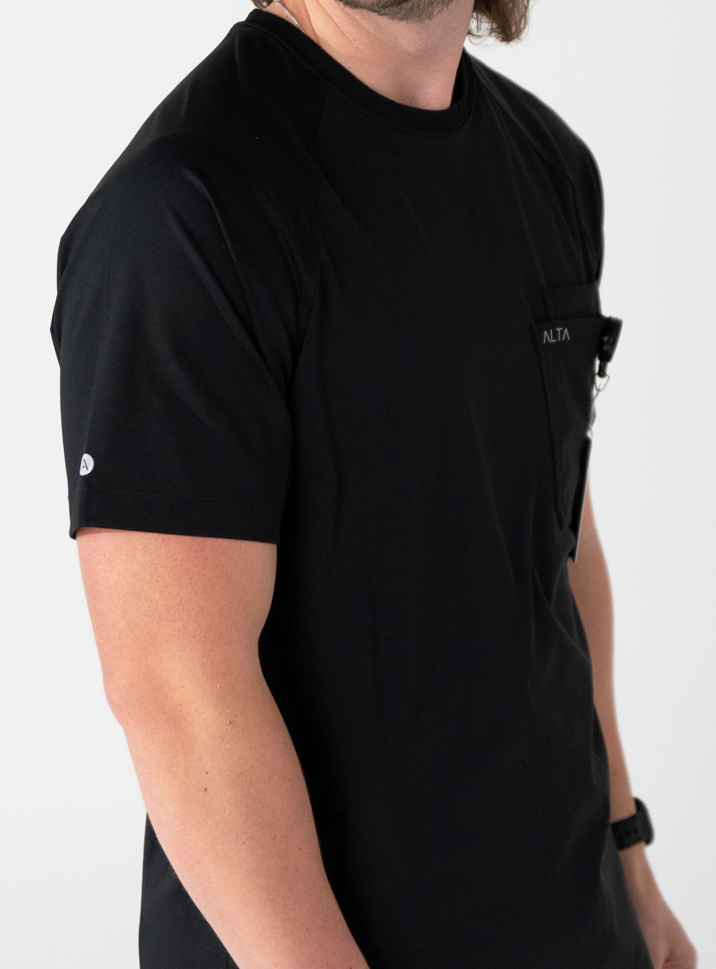 Preston™ Crew Neck Scrub Top - Black