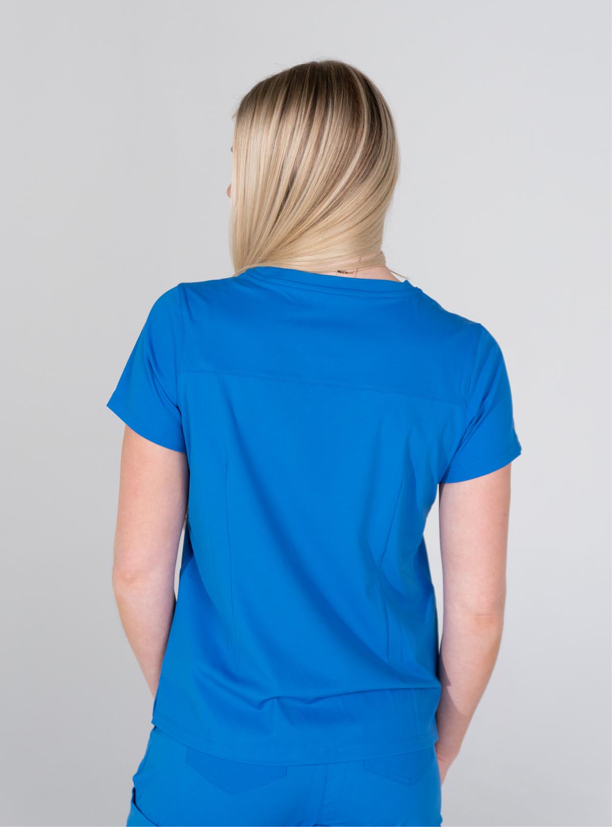 Taunya™ Two-Pocket Scrub Top - Royal Blue