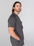 Preston™ Crew Neck Scrub Top - Grey