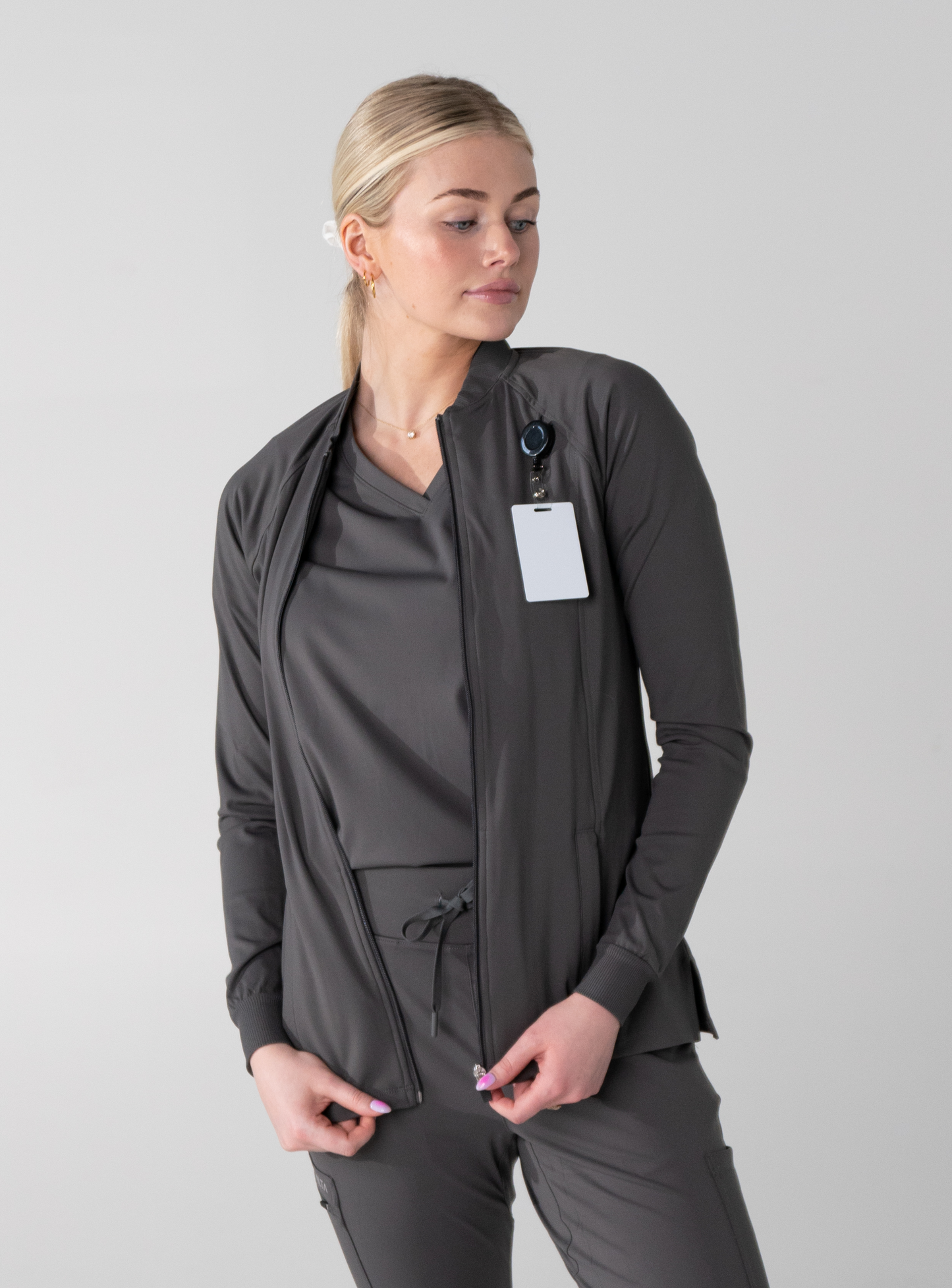 Kelly™ Performance Scrub Jacket - Grey