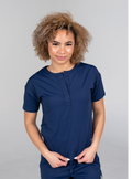 Kenzie™ Two-Pocket Scrub Top - Navy