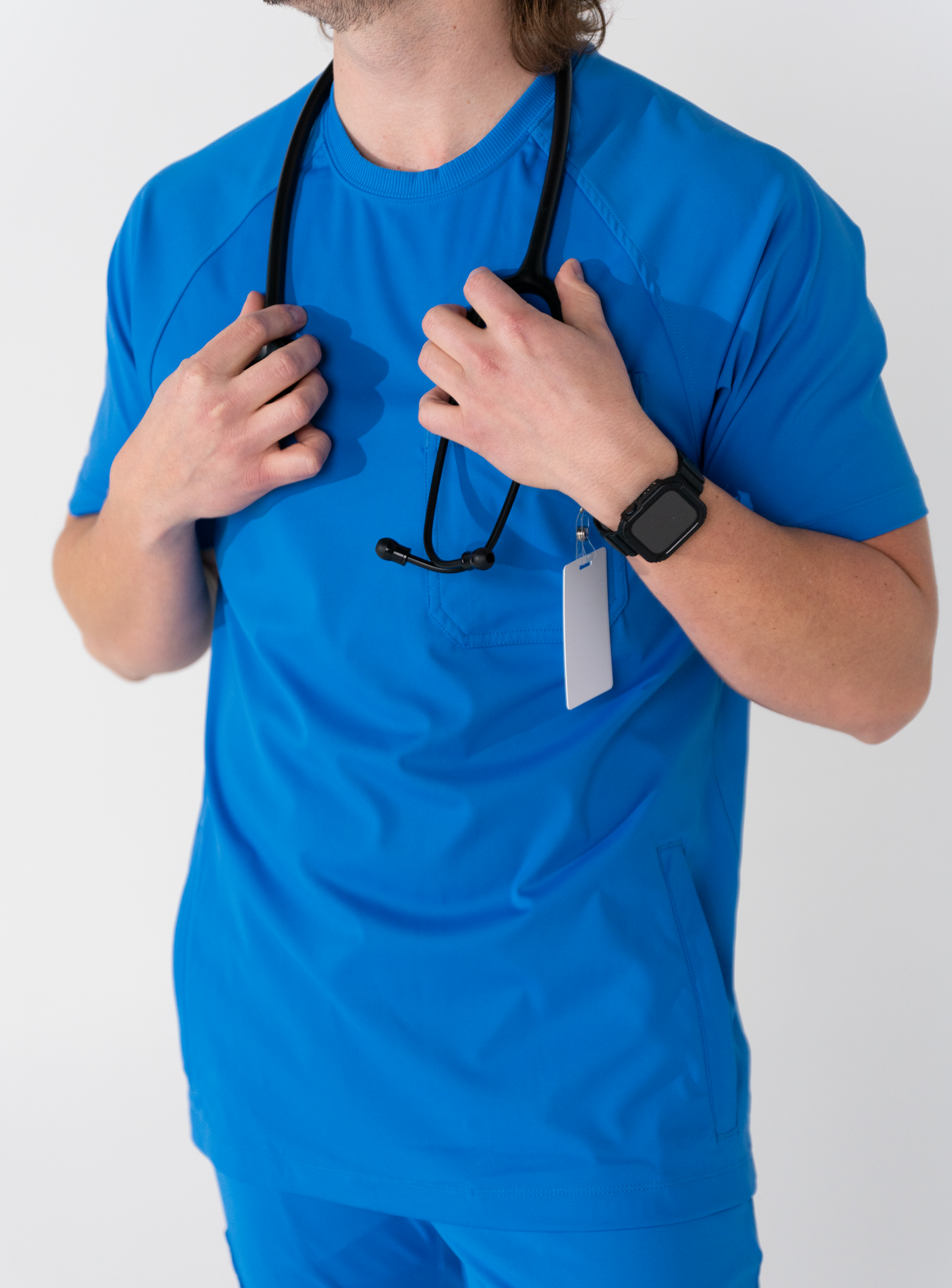 Preston™ Crew Neck Scrub Top - Royal Blue