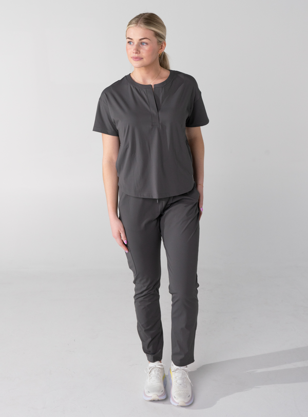 Macee™ Straight Leg Scrub Pant - Grey