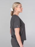 Kenzie™ Two-Pocket Scrub Top - Grey