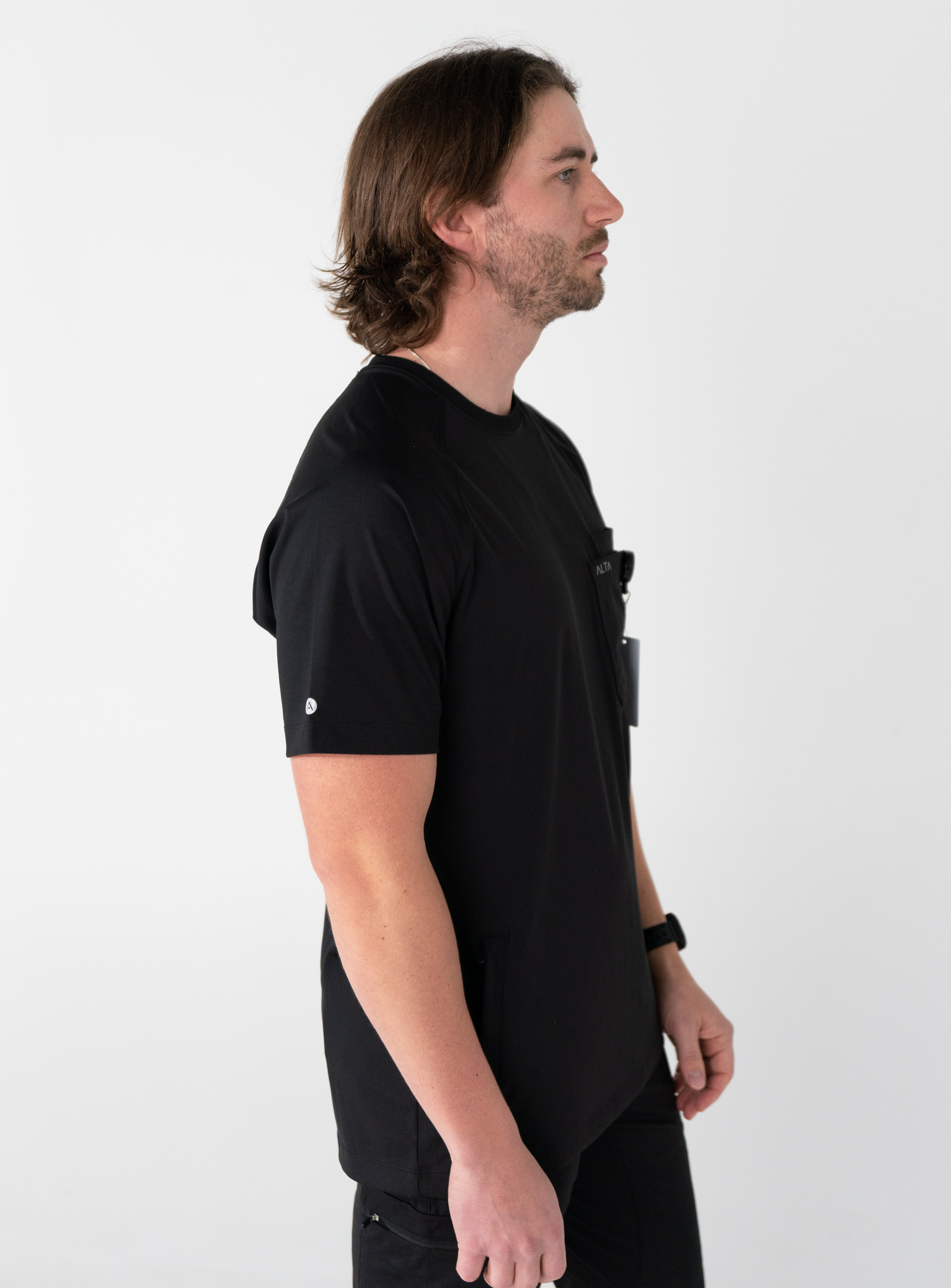 Preston™ Crew Neck Scrub Top - Black