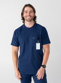 Preston™ Crew Neck Scrub Top - Navy